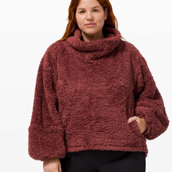 lululemon athletica Sweaters - Lululemon Pullover Women’s Size M/L Warm Restore Sherpa Savannah Fleece Cozy‎